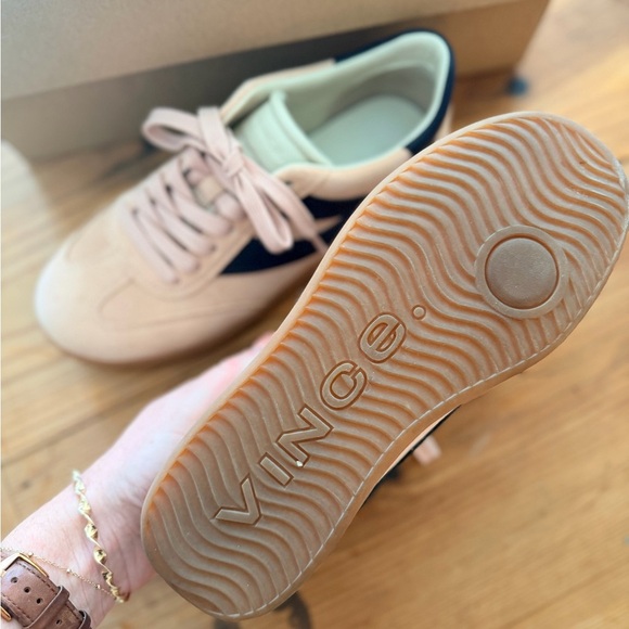Vince Pink and Navy Sneakers - Picture 2 of 3